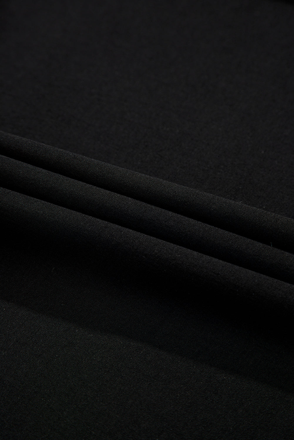 Black Sleeveless Zipped Front V Neck Sheared Waist Maxi Dress