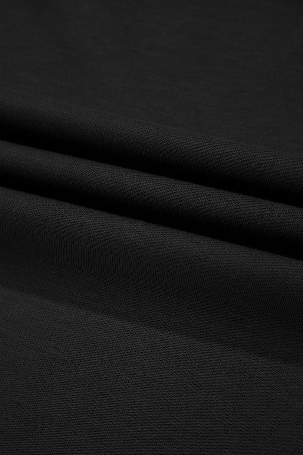 Black 2pcs Cropped Tee and Ruffle High Waist Skort Set