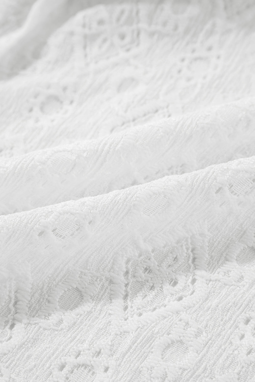 White Lace Sleeveless Knot Hollow Out Back Tied Waist Mini Dress