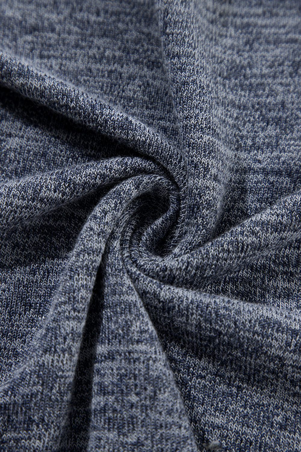 Blue Pale Chestnut Ruffle Tiered Floral Sleeve Crew Neck Blouse