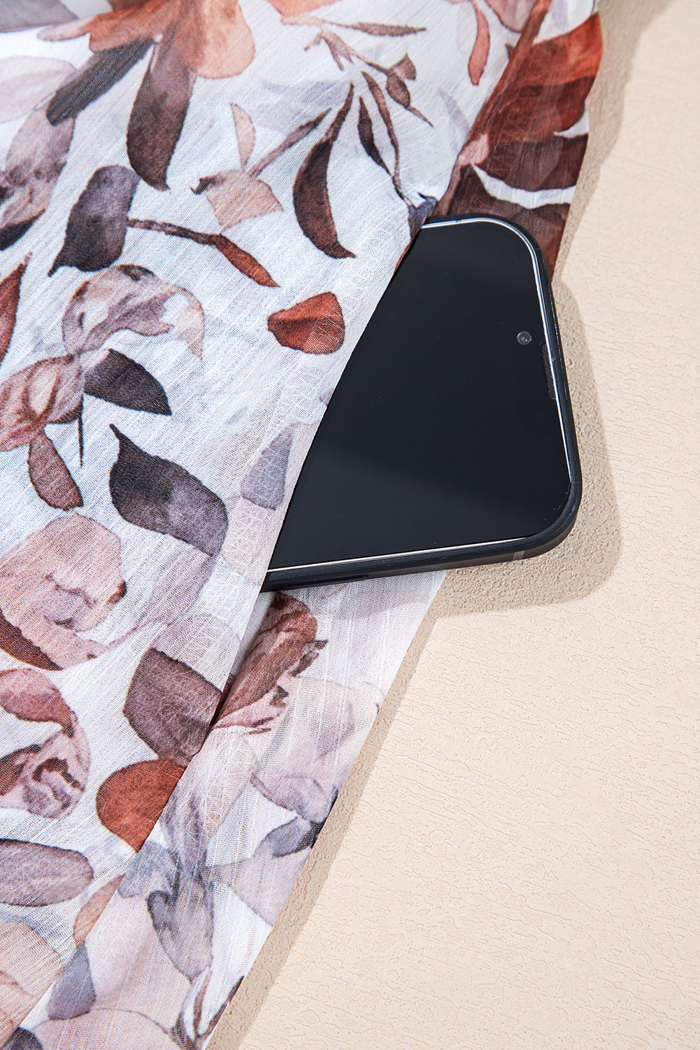 White Floral Print Sweetheart Neck Long Sleeve High Waist Mini Dress