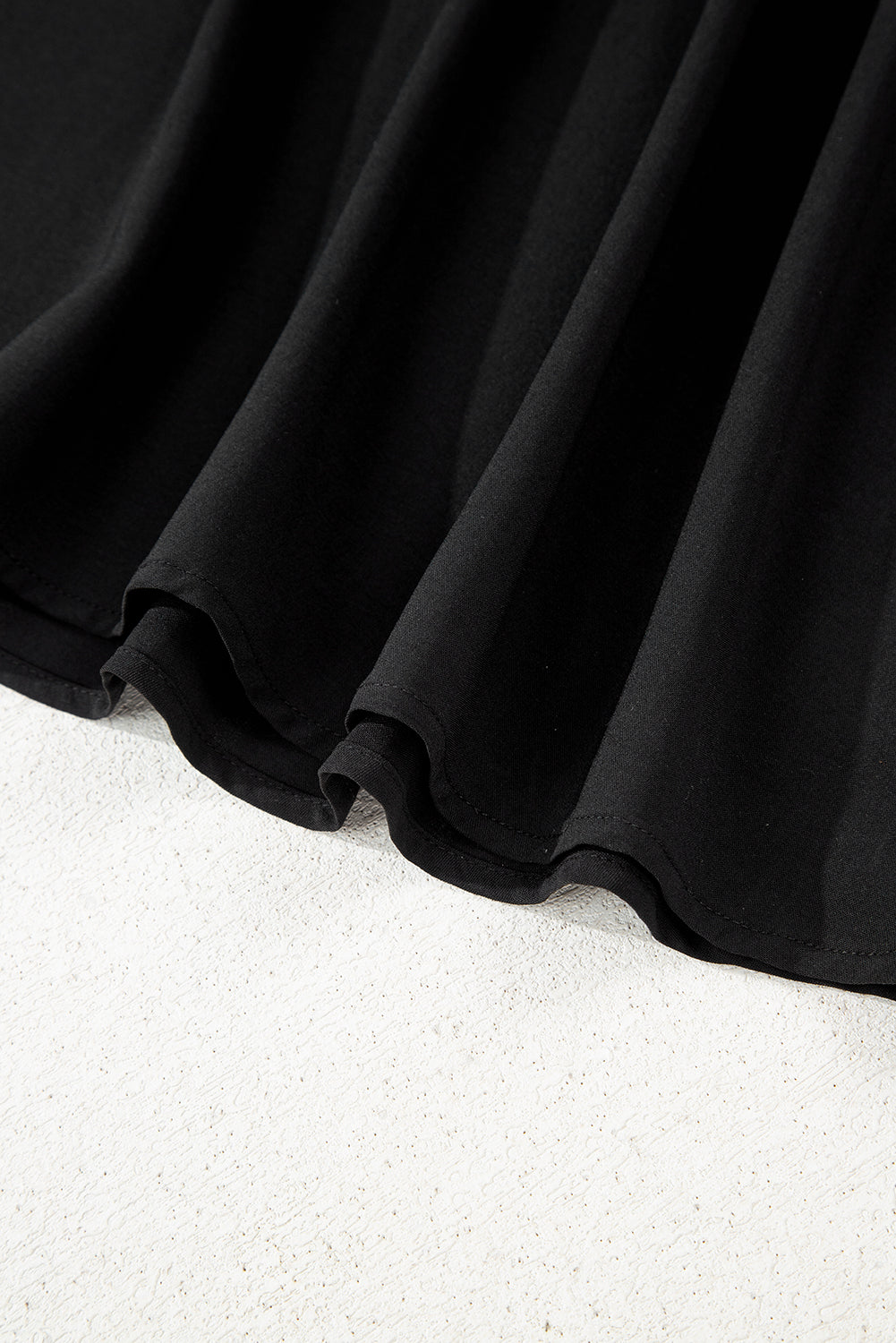 Black Sleeveless Zipped Front V Neck Sheared Waist Maxi Dress